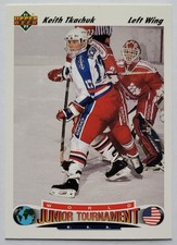1991-92 Upper Deck Keith Tkachuk #698 USA Hockey World Junior Tournament