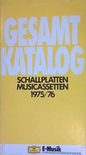 Gesamtkatalog Schallplatten Musicassetten 1975/76.
