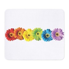 CafePress Rainbow Daisies Non-slip Rubber Mousepad, Gaming Mouse Pad 469811630