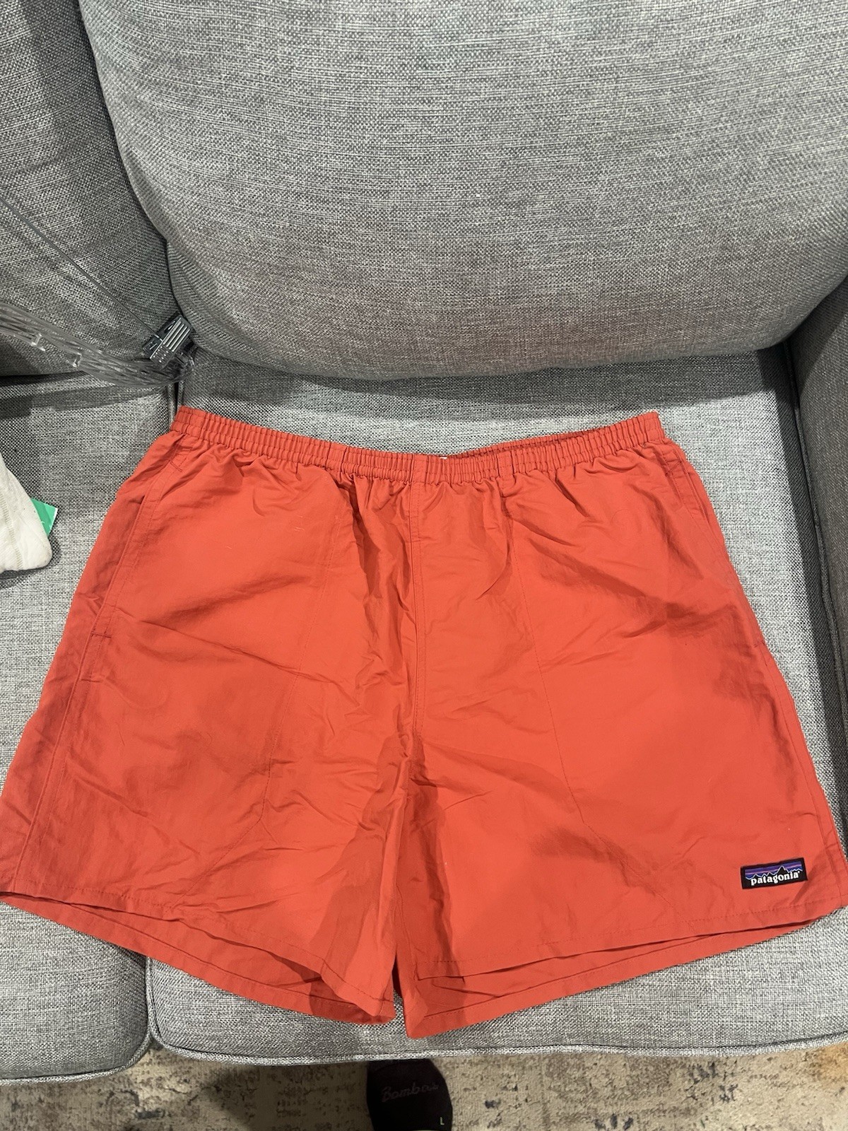 Patagonia Men's Baggies Size XL Shorts - 5" ORANGE net plus 