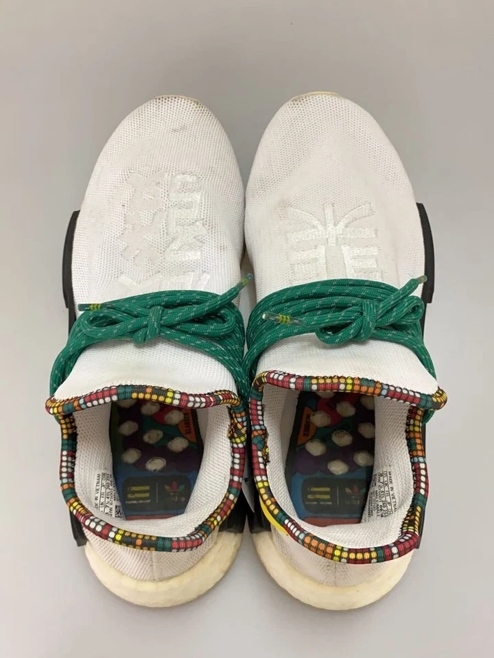 Men 7.5US Adidas Pw Solar Hu Nmd/Pharrell Williams Human/Wht - Image 3 of 4