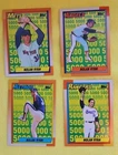 Topps 1990 - Nolan Ryan 5,000 K’s #2, #3, #4, #5 4 Card Lot