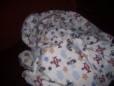 Circo Cute Multi Color "Airplanes" Fitted Crib Sheet 100 cotton