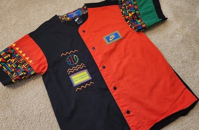 NIKE Spike Lee Urban Playground Jungle Gym Baseball Jersey Reissue Sz Medium