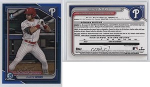 2024 Bowman Draft Chrome Blue Refractor /150 Dante Nori #BDC-16