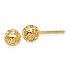 14k Yellow Gold Yellow Gold Ball Stud Earrings 1.09g Perfect Gift for Her