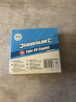 Silverline Typ 90 Heftklammern 5,5 x 22 mm 5000 Stück 