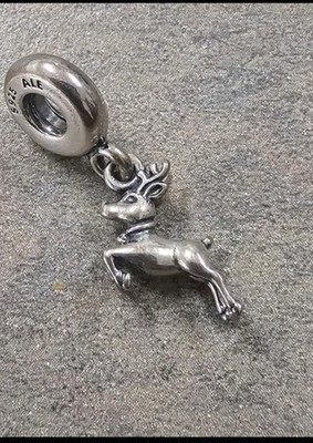 Authentic Pandora Reindeer Christmas Charm