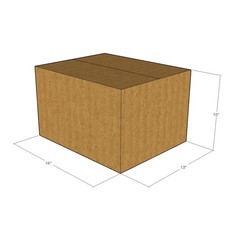 50 16x13x10 Kraft Brown Corrugated Shipping Boxes 32 ECT Single-Wall New
