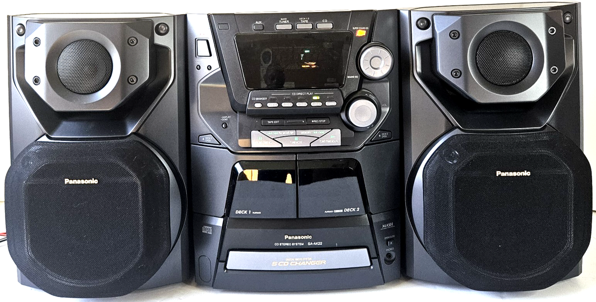 Panasonic SA-AK22 5 CD AM/ FM HI FI Stereo System | eBay