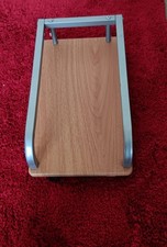 Beech-Grain Engineered Wood Under Desk CPU/PC Tower Stand with 4 Castors