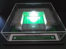 CELTIC PARKHEAD STADIUM MODEL STADIUM WITH WORKING LIGHTS & PERSPEX COVER