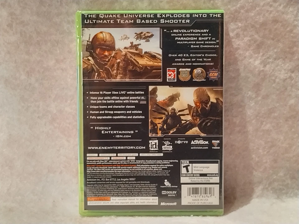 Enemy Territory: Quake Wars (Microsoft Xbox 360, 2008) *New & Factory Sealed* - Image 2 of 4