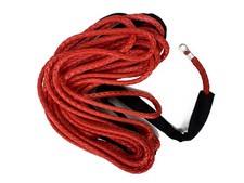 Synthétique Rope Rouge Avec Enveloppe pour Treuil, Atv Utv Quad 4x4 Offroad