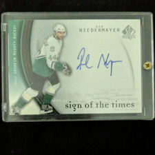 Upper Deck SP Authentic Sign of the Times Rob Niedermayer Auto RN Ducks 2005-06