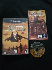 Star Wars: The Clone Wars (Nintendo GameCube, 2002) - Used Game With Manual Good