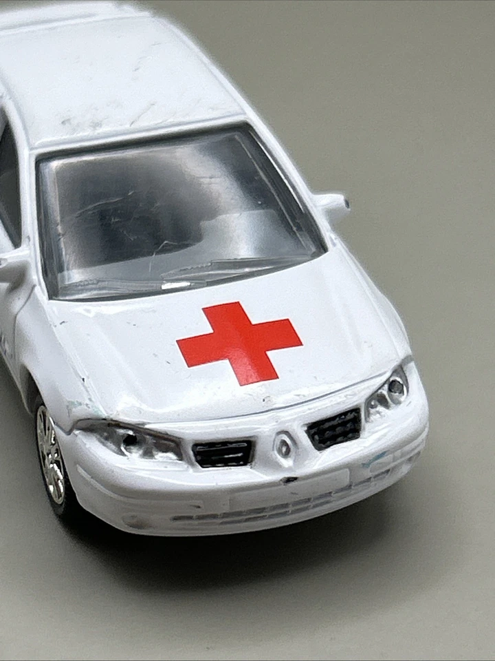 R870 Norev Renault Laguna II Phase 2 Ambulance Vétérinaire Blanche 3 inches - Photo 4/4