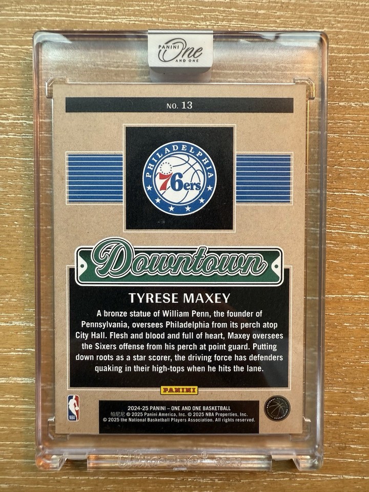 Carte Panini Phoenix 2023 Tyrese Maxey Dream Weaver PSA 10 - Carte Rare SSP - Philadelphia 76ers - Collection NBA