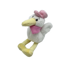 Ganz Its A Girl Stork Plush Stuffed Animal Soft Spots Stork Rattle Toy 7 In New