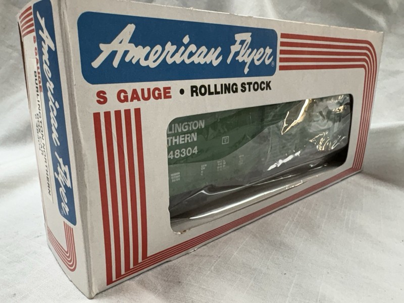 American Flyer 6-48304 Burlington Northern Boxcar NEW in OB