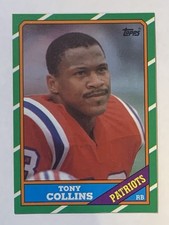 Tony Collins - 1986 Topps #33 - New England Patriots Football Card