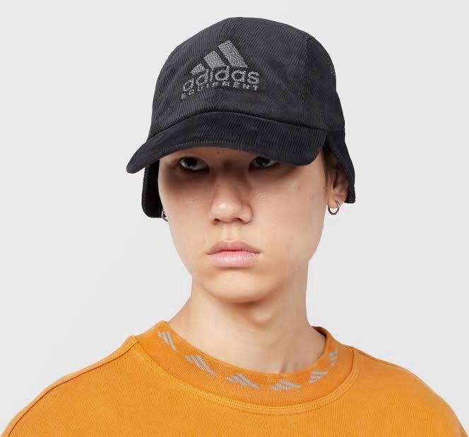 NEW Adidas Equipment Unisex Earflap Corduroy Black Hat Casual