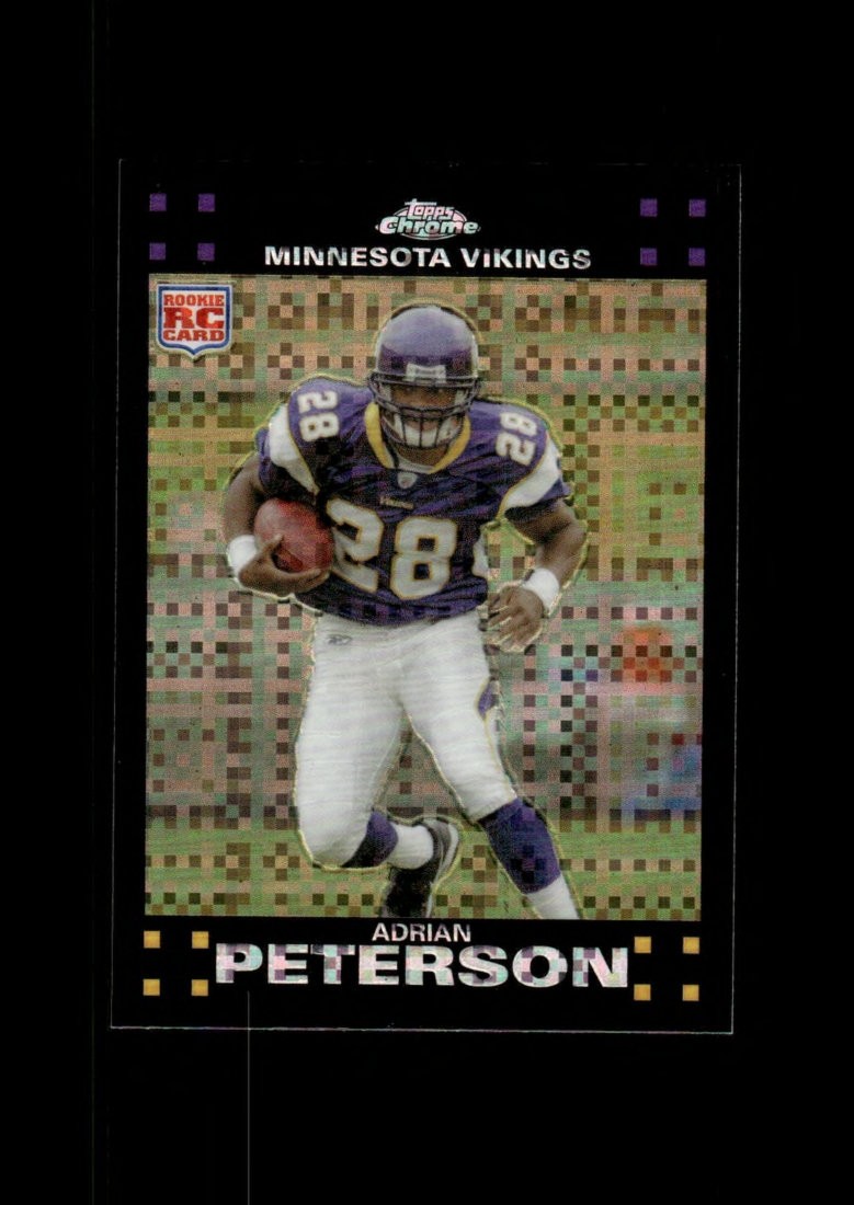 2007 Topps Chrome: #TC181 Adrian Peterson X Fractor Ref RC NM-MT OR BETTER
