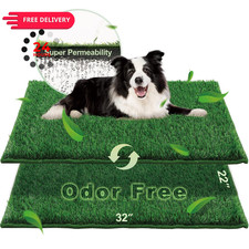 HQ4US 4LEGS Grass Pee Pads for L - 32'' x 22'' Dog  28" Length, Green