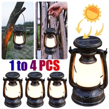 Solar Lantern Hanging Light LED Waterproof Yard Outdoor Camping Garden Yard Lamp