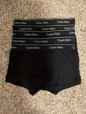 Calvin Klein Men  s Cotton Classic Trunks 5 Pack NB1897- Black Size M NWOT