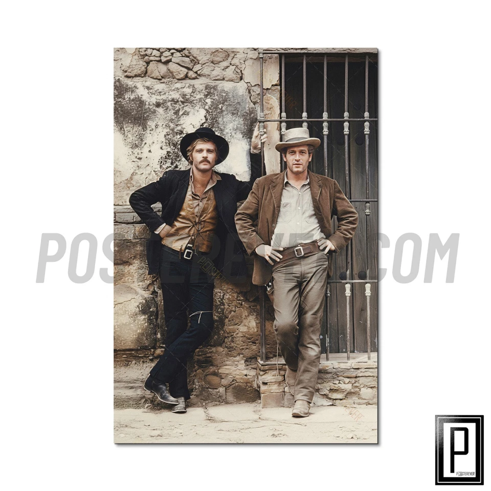 Póster fotográfico de la película Butch Cassidy & Sundance Kid - Robert Redford Paul Newman Foto 2 de 4