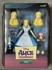 Super7 Disney Alice in Wonderland Ultimates Alice Action Figure w/ Acc NEW