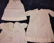  3 Lot Antique Victorian Baby Dress Elaborate Lace Christening Baptism Gown