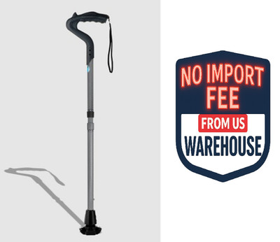 Ergoactives Ergocane 2G Carbon Checkered Adjustable Walking Cane Ergonomic Mobil