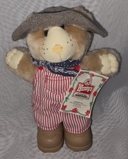 Vintage 1986 Wendys Dudley Furskin Bear Plushy Original Clothes New With Tags