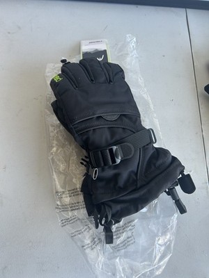 HEAD Junior Kids Ski Mittens Winter Gloves size Medium (6-10) Black