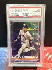 2019 Topps Chrome Sapphire Purple 10/10 - Kyle Tucker #60 (RC)  PSA 10 Dodgers