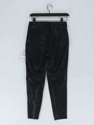 Zara Women's Leggings M Black Animal Print Polyester with Elastane Full length - Picture 2 of 5