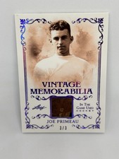 2019-20 Leaf ITG Used Vintage Memorabilia Purple Spectrum 3/3 Joe Primeau Wow