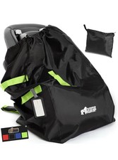 GORILLA GRIP Car Seat Travel Bag for Airplane Gate Check W/Padded Straps, Black