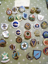 vintage  bowls badges  old mixed lot