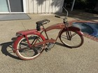 Firestone Super Cruiser Vintage Red Cruiser Bicycle w/ Fenders Tank & Rack — photo 1