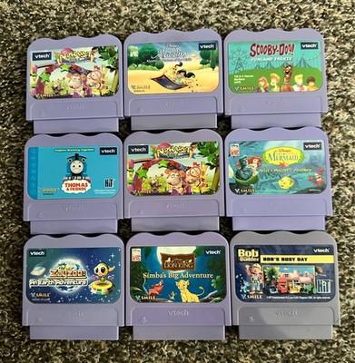 VTech V.Smile Game Cartridge Lot of 9 Educational Titles
