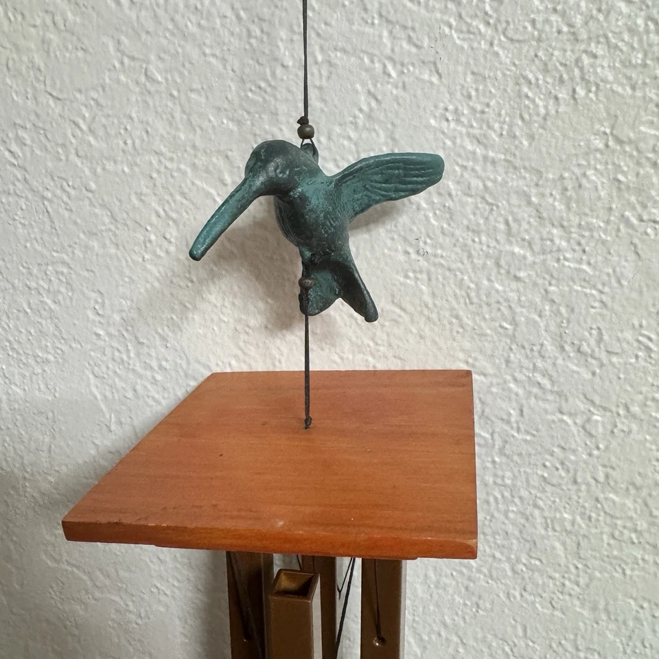 Woodstock Chimes Hummingbird Wind Chime Copper Finish Garden Decor 2008 - Image 2 of 4