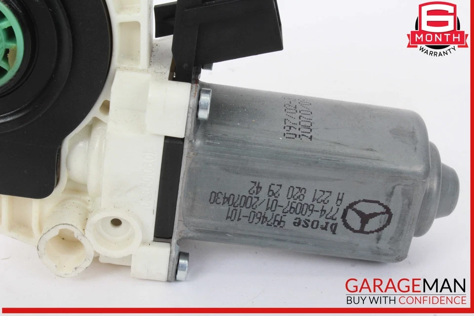 07-13 Mercedes W221 S550 S63 AMG Puerta Trasera Lateral Ventana Regulador Motor OEM Foto 3 de 4