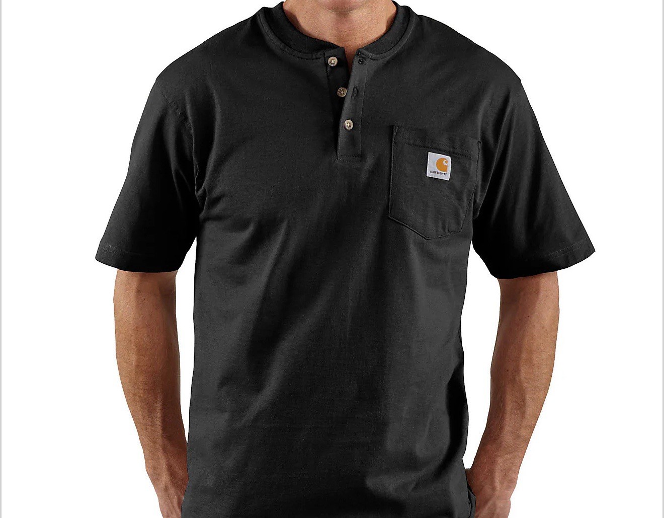 Carhartt 2XL Men’s Loose Fit Lot Of 2 Shirts Henley Black Teal Short Sleeve READ thumbnail 7