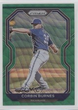 2021 Panini Prizm Tier II Green Wave Prizm Corbin Burnes #128 1p1