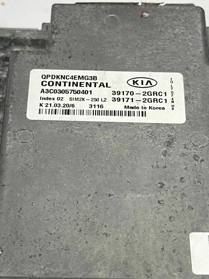 Unidad de control del motor Chevy Silverado 1500 2019 ecm ecu conjunto clásico OEM 391712GRC1 Foto 3 de 4
