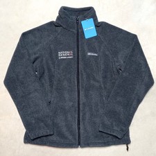 NWT Columbia Women's Fleece Jacket Size MEDIUM Benton Springs Full Zip Gray