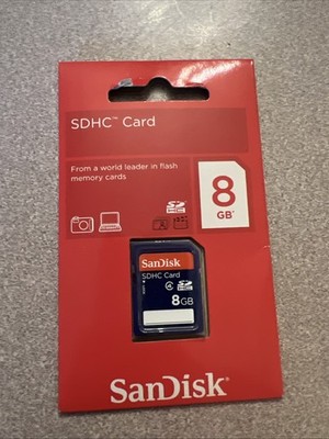 SanDisk 8GB SD SDHC Water proof Memory Card  New In Package